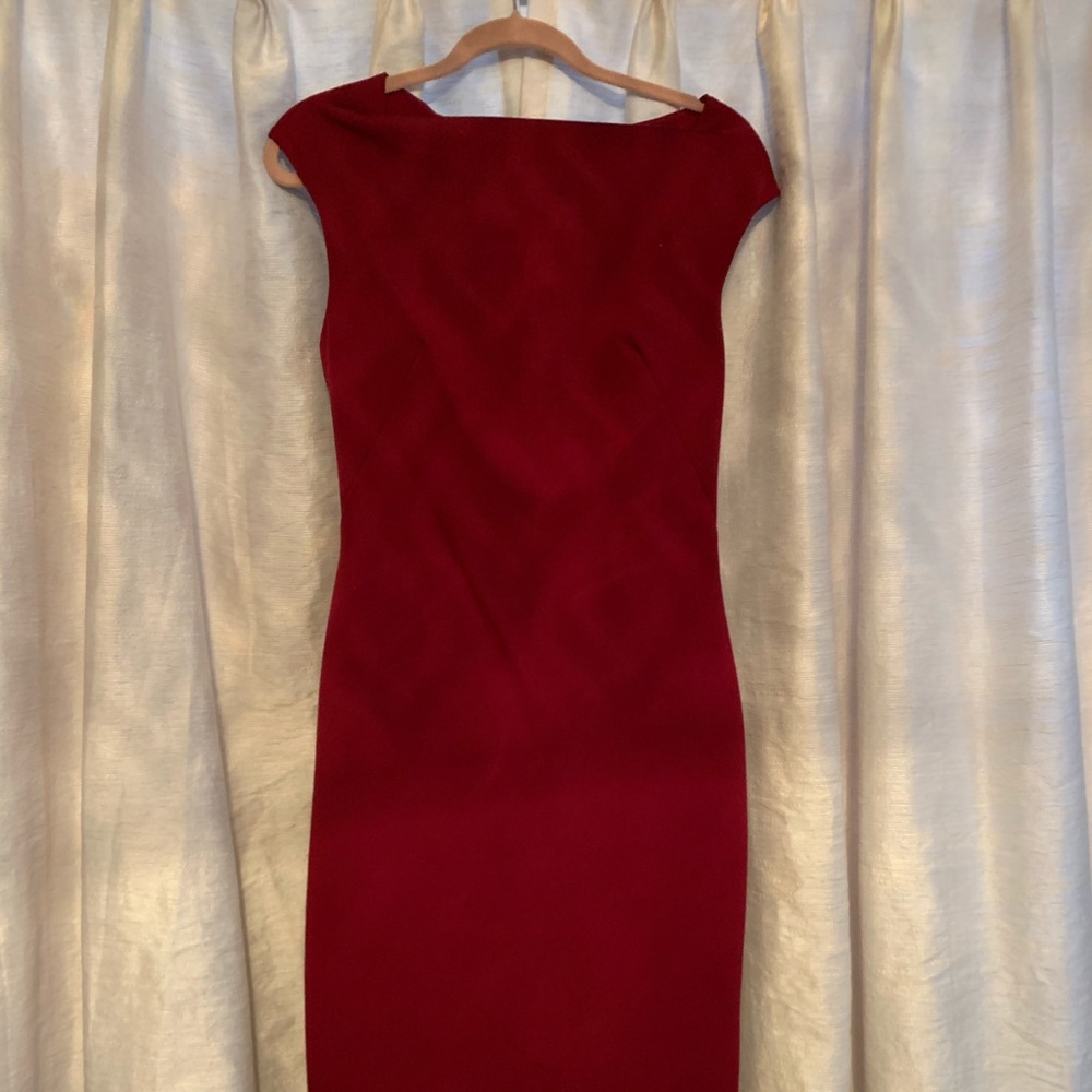 Zara red midi dress size S